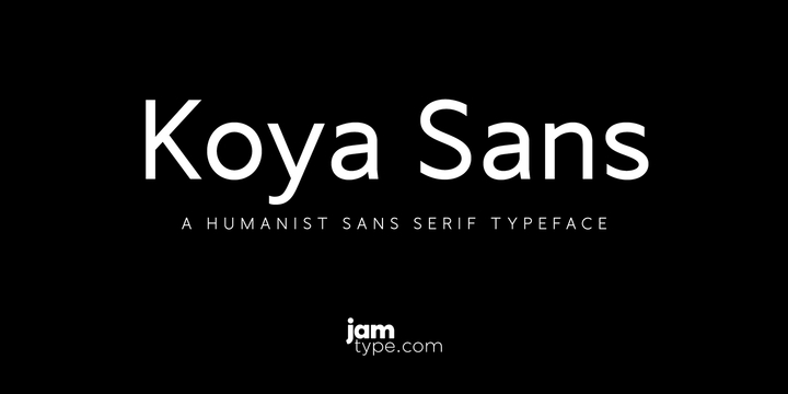 Пример шрифта Koya Sans